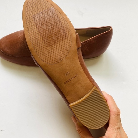 Cole Haan leather loafers in brown/tan - Picture 4 of 5